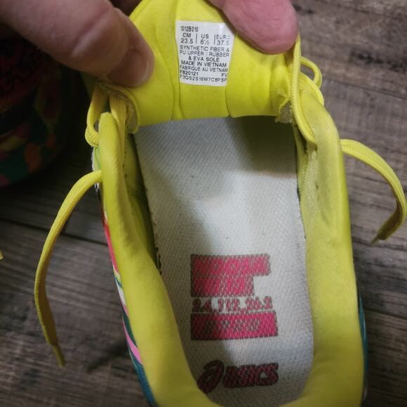Asics Noosa Tri 13 Athletic Running Shoes Pink Sour Yuzu Women's Size 6.5 bx42 - Picture 6 of 8